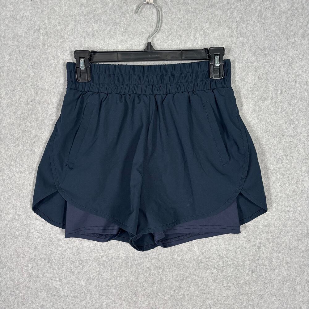 Blooming Jelly Shorts Small Navy Running Bike Pockets Lined Active 2" Inseam